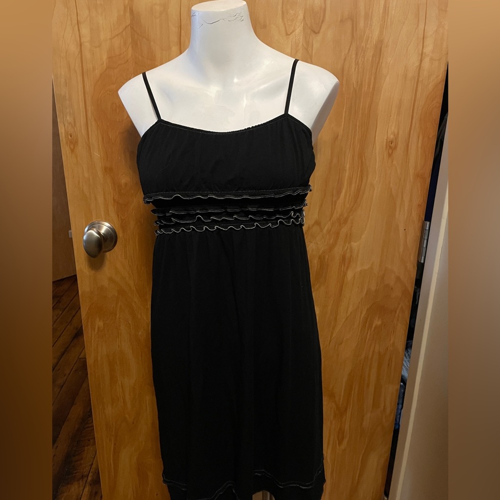 Max Studio black dress / slip dress with spaghetti straps xs